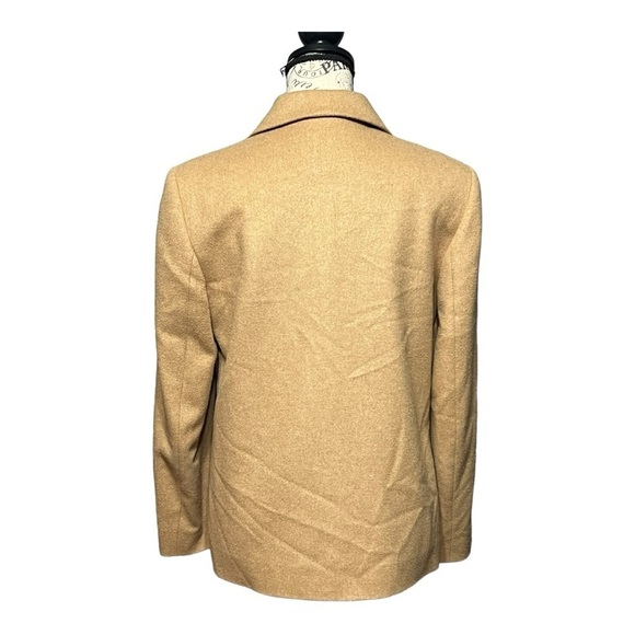 Talbots Vintage Italian Camel Hair Button Front Shacket Tan Size 4 - Picture 10 of 14
